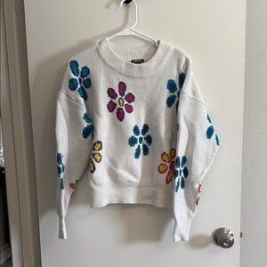 Colorful Floral Sweater
